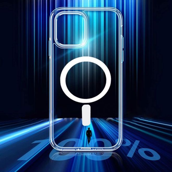 Coque transparente pour iPhone 12 / iPhone 12 Pro (PC/TPU) - Série MagSafe - transparente