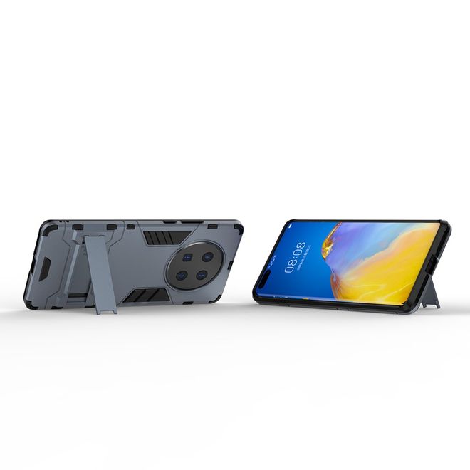Huawei Mate 40 Pro Plus Hülle - Backcover mit Kickstand - blau