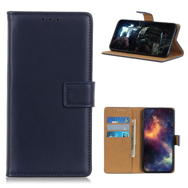 Huawei Mate 40 Pro Handy Hülle - Classic II Leder Bookcover Series - dunkelblau
