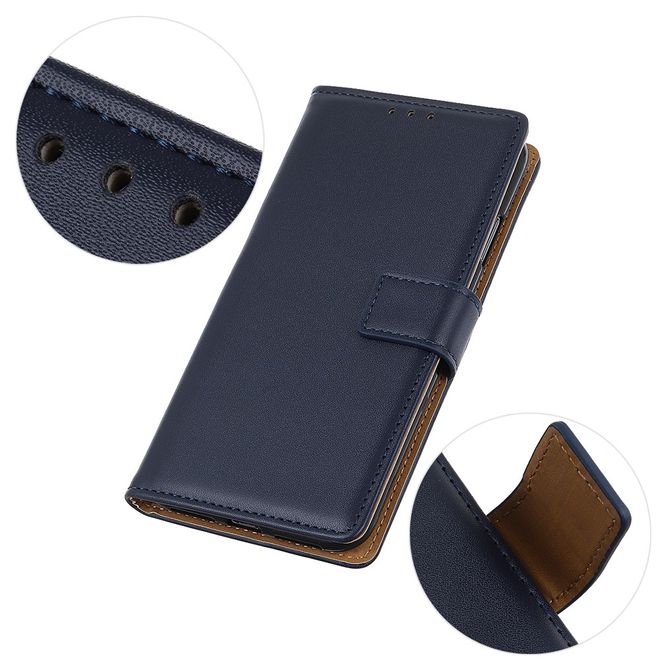 Huawei Mate 40 Pro Handy Hülle - Classic II Leder Bookcover Series - dunkelblau