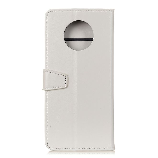 Huawei Mate 40 Pro Handyhülle - Crazy Horse Leder Bookcover Series - weiss