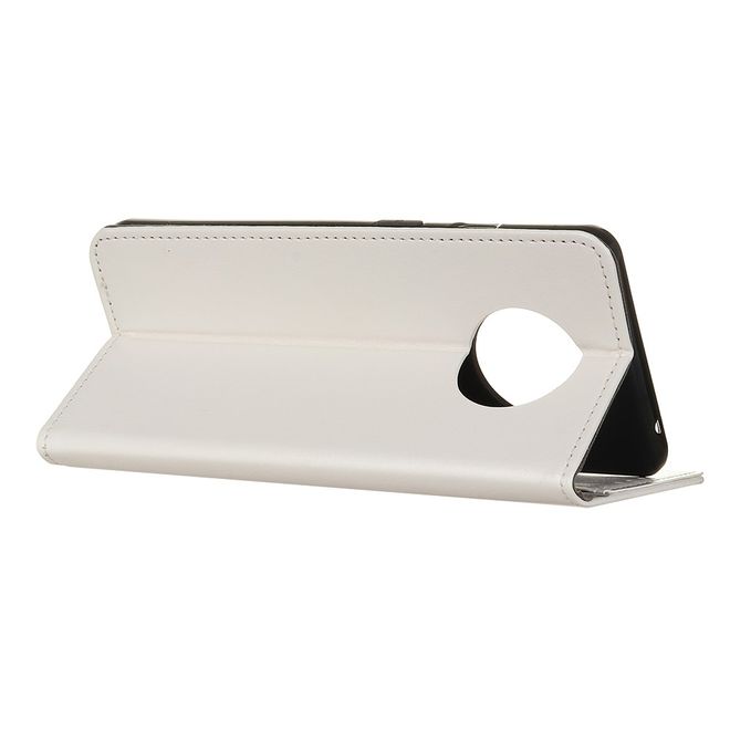 Huawei Mate 40 Pro Handyhülle - Crazy Horse Leder Bookcover Series - weiss