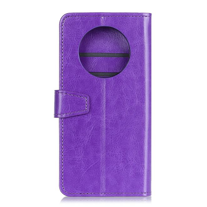 Huawei Mate 40 Pro Handyhülle - Crazy Horse Leder Bookcover Series - purpur
