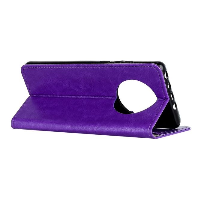 Huawei Mate 40 Pro Handyhülle - Crazy Horse Leder Bookcover Series - purpur