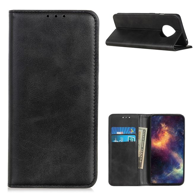 Huawei Mate 40 Pro Handy Hülle - Classic V Leder Bookcover Series - schwarz