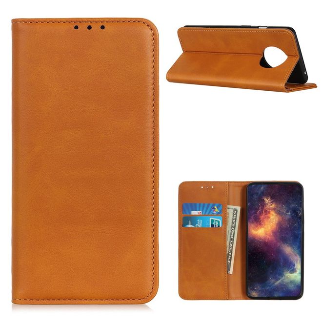Huawei Mate 40 Pro Handy Hülle - Classic V Leder Bookcover Series - braun