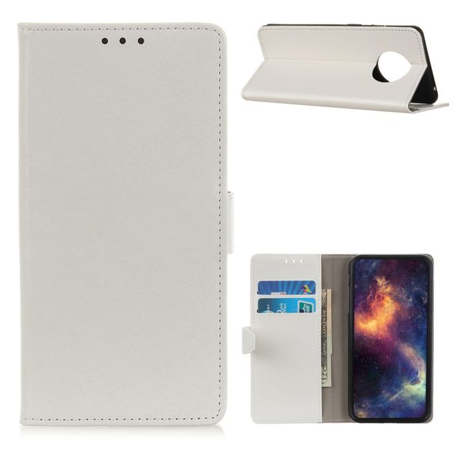 Huawei Mate 40 Handyhülle - Crazy Horse Leder Bookcover Series - weiss