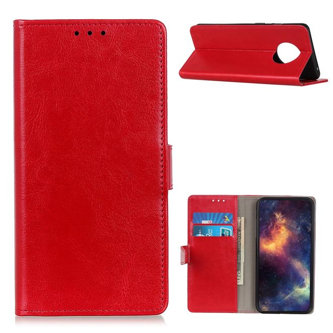 Huawei Mate 40 Handyhülle - Crazy Horse Leder Bookcover Series - rot