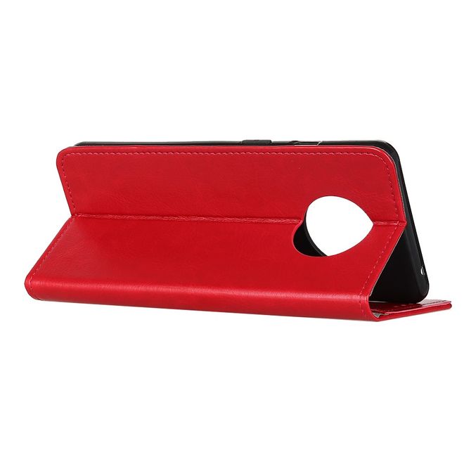 Huawei Mate 40 Handyhülle - Crazy Horse Leder Bookcover Series - rot