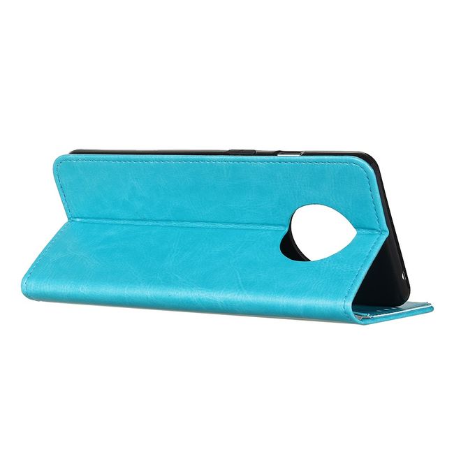 Huawei Mate 40 Handyhülle - Crazy Horse Leder Bookcover Series - blau