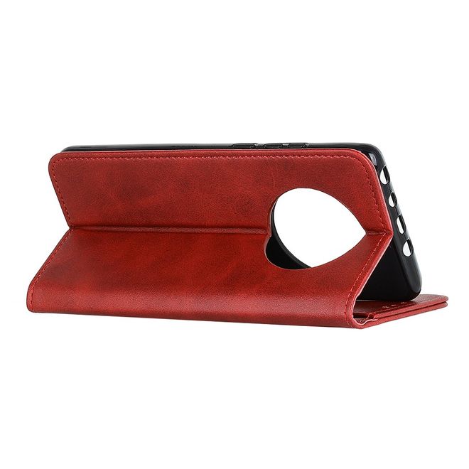 Huawei Mate 40 Handy Hülle - Classic V Leder Bookcover Series - rot