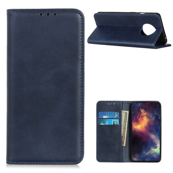 Huawei Mate 40 Handy Hülle - Classic V Leder Bookcover Series - blau