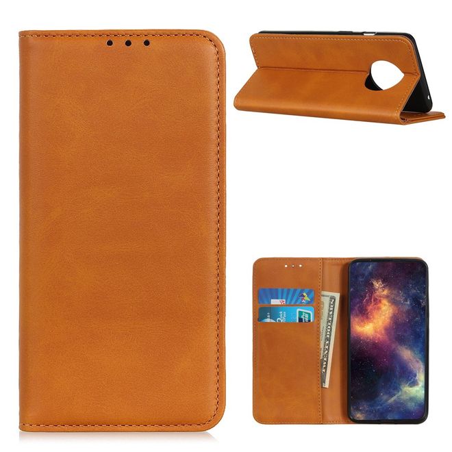 Huawei Mate 40 Handy Hülle - Classic V Leder Bookcover Series - braun
