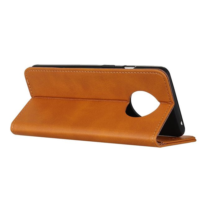 Huawei Mate 40 Handy Hülle - Classic V Leder Bookcover Series - braun