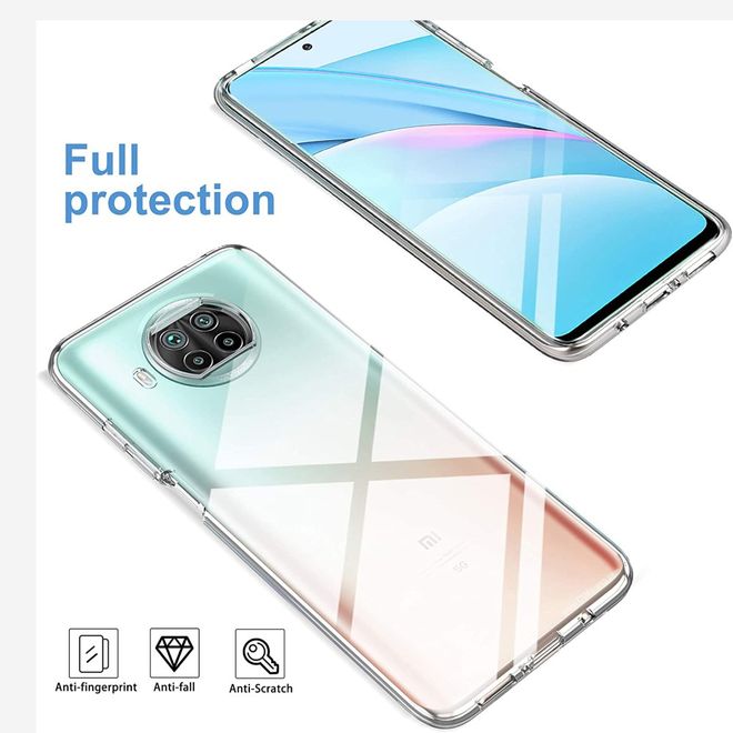 Xiaomi Mi 10T Lite Handyhülle - Softcase TPU Series - mit Schutzglas - transparent