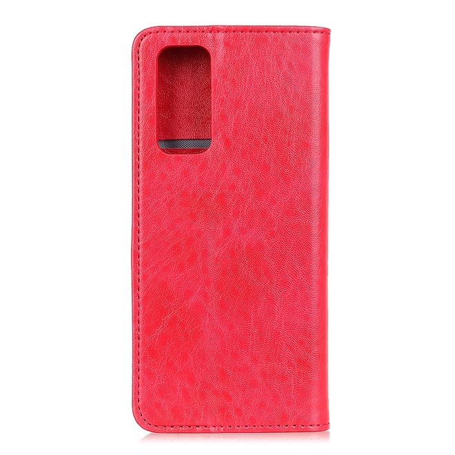 Xiaomi Mi 10T / Mi 10T Pro Handy Hülle - Crazy Horse V Leder Bookcover Series - rot