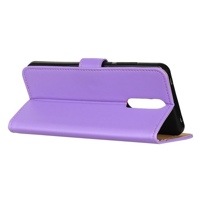 OnePlus 8T Handy Hülle - Classic II Leder Bookcover Series - purpur