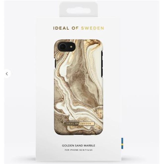 iDeal of Sweden - iPhone SE (2022) / SE (2020) / 8 / 7 / 6S / 6 Hülle - Printed Case - Golden Sand Marble