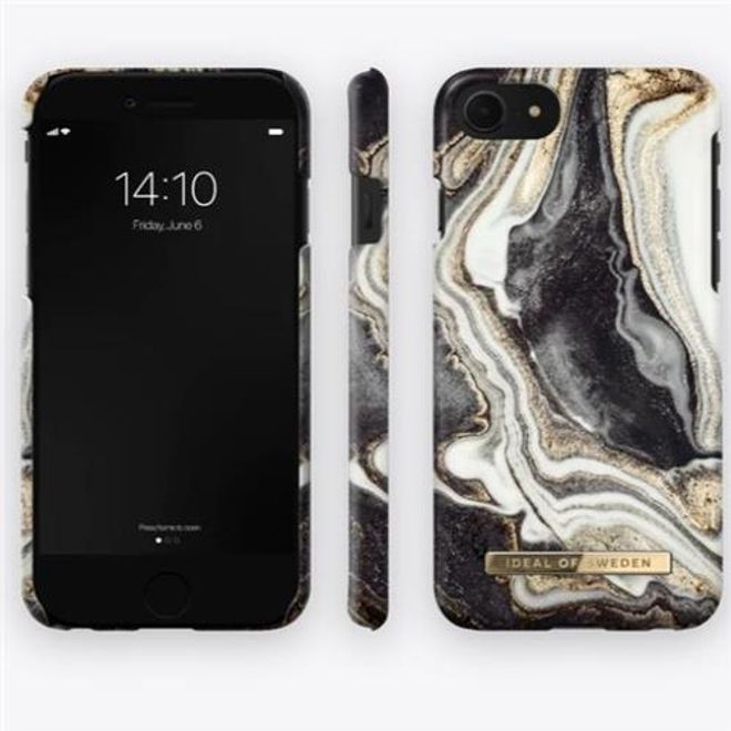 iDeal of Sweden - iPhone SE (2022) / SE (2020) / 8 / 7 / 6S / 6 Hülle - Printed Case - Golden Ash Marble