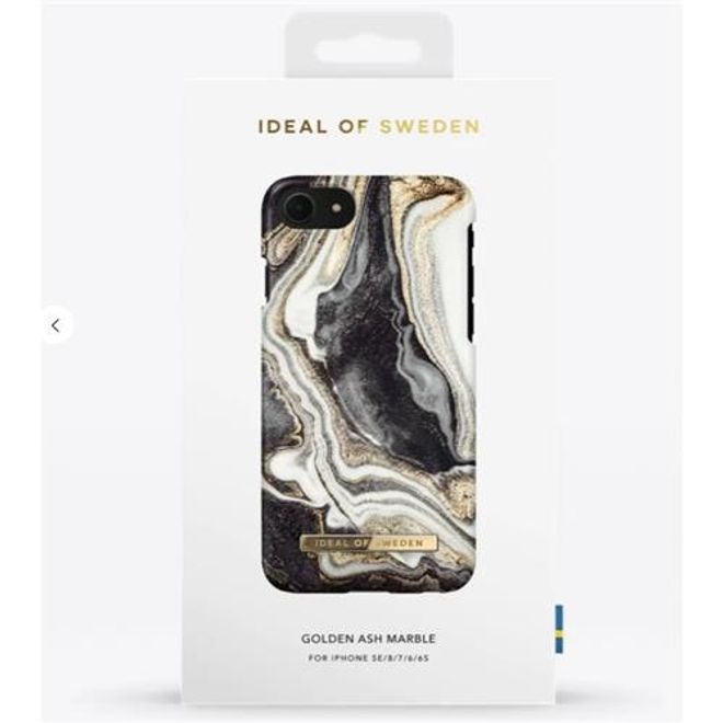 iDeal of Sweden - iPhone SE (2022) / SE (2020) / 8 / 7 / 6S / 6 Hülle - Printed Case - Golden Ash Marble