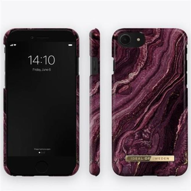 iDeal of Sweden - iPhone SE (2022) / SE (2020) / 8 / 7 / 6S / 6 Hülle - Printed Case - Golden Plum