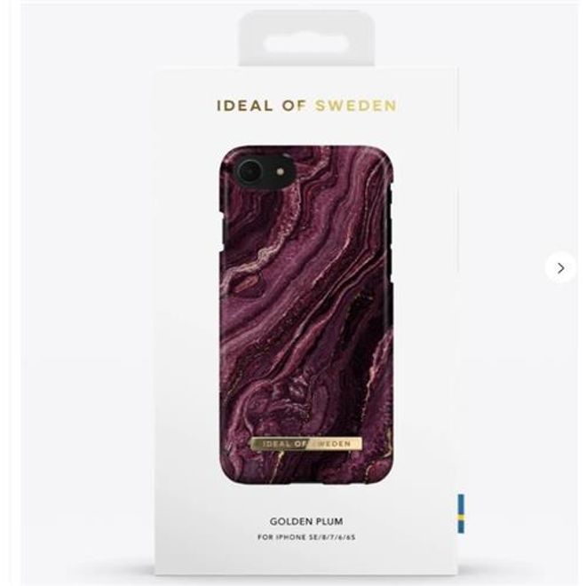 iDeal of Sweden - iPhone SE (2022) / SE (2020) / 8 / 7 / 6S / 6 Hülle - Printed Case - Golden Plum
