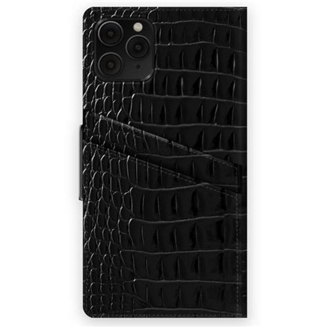 iDeal of Sweden - iPhone SE (2022) / SE (2020) / 8 / 7 / 6S / 6 Hülle, Designer Bookcover Neo Noir Croco - mehrfarbig