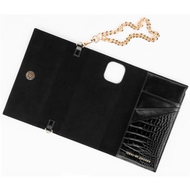 iDeal of Sweden - iPhone SE (2022) / SE (2020) / 8 / 7 / 6S / 6 Hülle - Designer Clutch Neo Noir Croco - schwarz