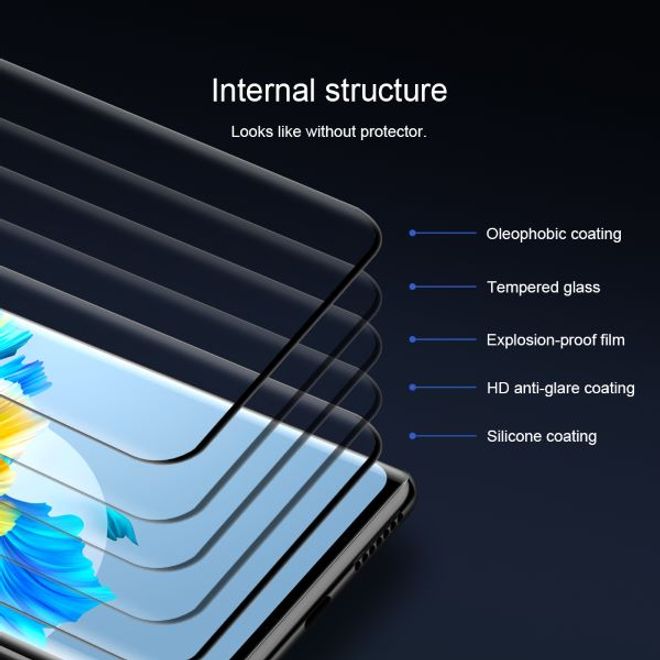 Nillkin - Huawei Mate 40 Pro Schutzglas - 3D CP+ Max Series - schwarz