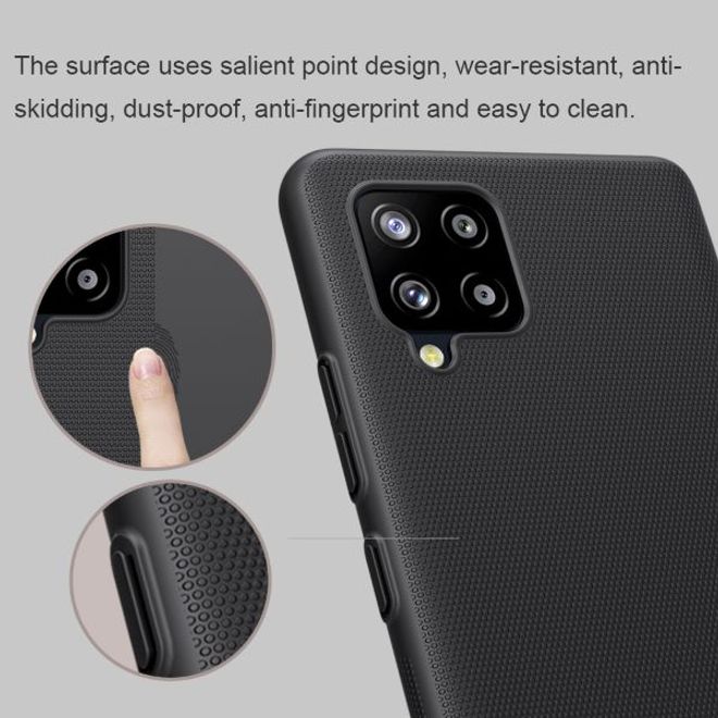 Nillkin - Samsung Galaxy A42 5G Hülle - Plastik Case - Super Frosted Shield Series - weiss