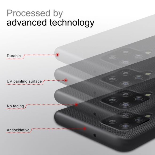 Nillkin - Samsung Galaxy A42 5G Hülle - Plastik Case - Super Frosted Shield Series - weiss