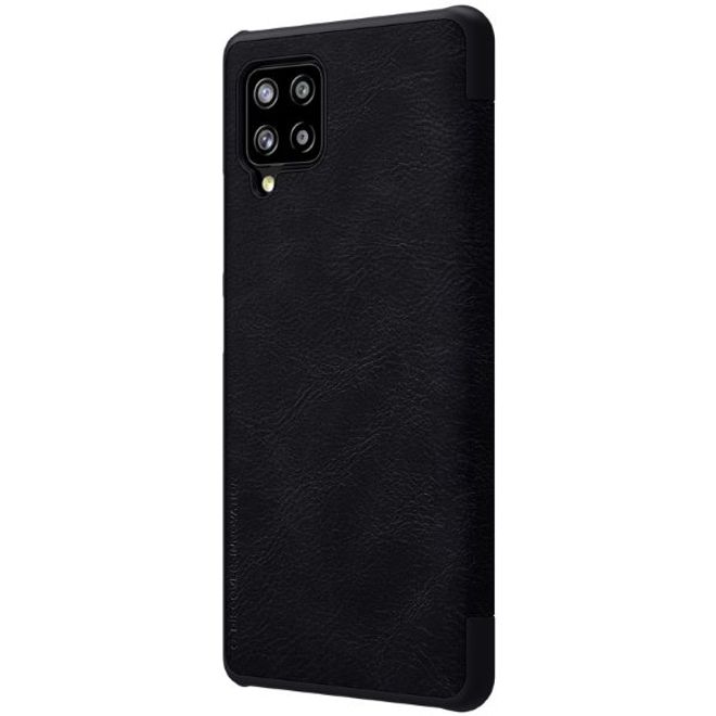 Nillkin - Samsung Galaxy A42 5G Hülle - Leder Book Case - Qin Series - schwarz