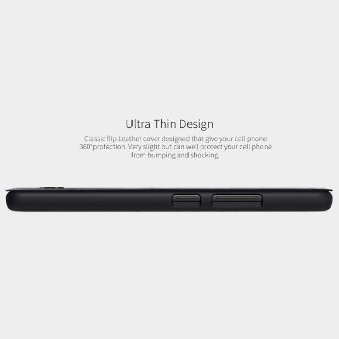 Nillkin - Samsung Galaxy A42 5G Hülle - Leder Book Case - Qin Series - schwarz