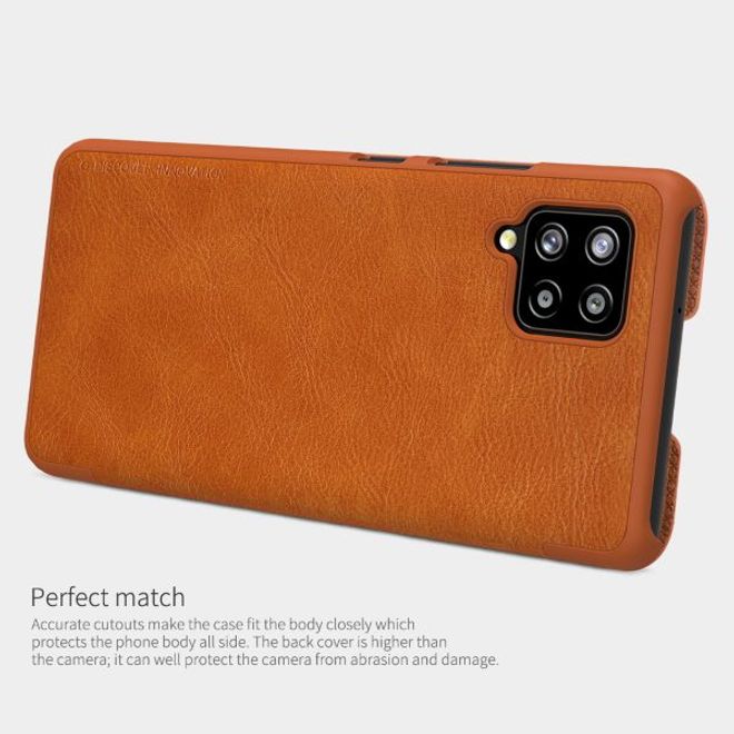 Nillkin - Samsung Galaxy A42 5G Hülle - Leder Book Case - Qin Series - schwarz