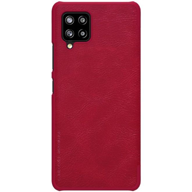 Nillkin - Samsung Galaxy A42 5G Hülle - Leder Book Case - Qin Series - rot