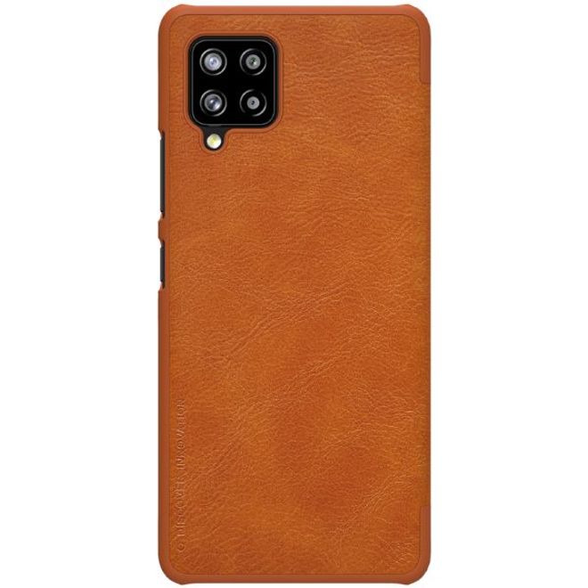 Nillkin - Samsung Galaxy A42 5G Hülle - Leder Book Case - Qin Series - braun