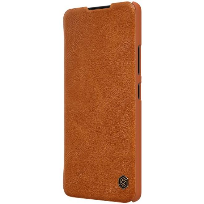 Nillkin - Samsung Galaxy A42 5G Hülle - Leder Book Case - Qin Series - braun