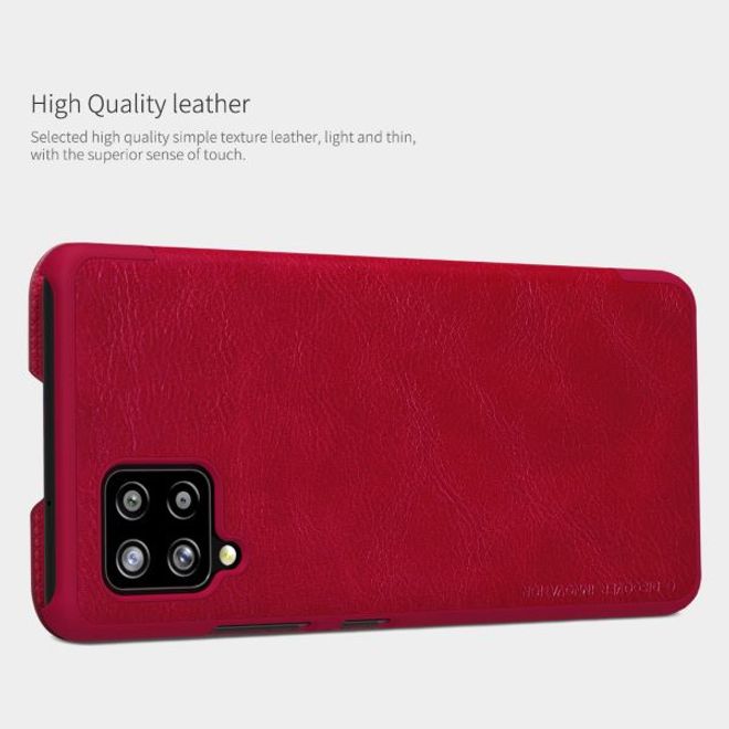 Nillkin - Samsung Galaxy A42 5G Hülle - Leder Book Case - Qin Series - braun