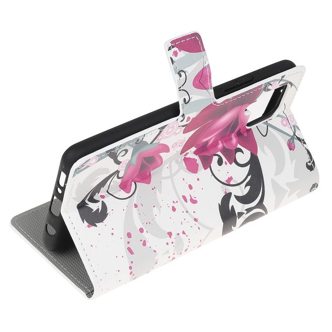 Samsung Galaxy A42 5G Handy Hülle - Leder Bookcover Image Series - Lotusblüte