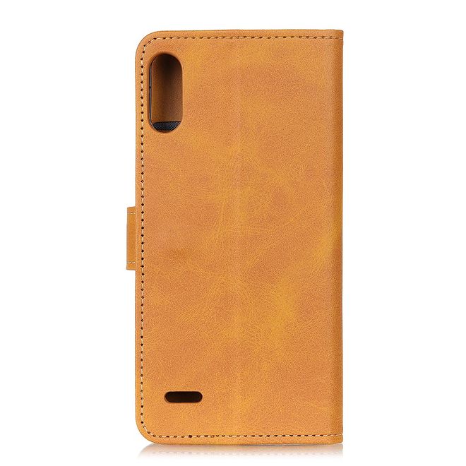 LG K22 Handy Hülle - Classic IV Leder Bookcover Series - braun