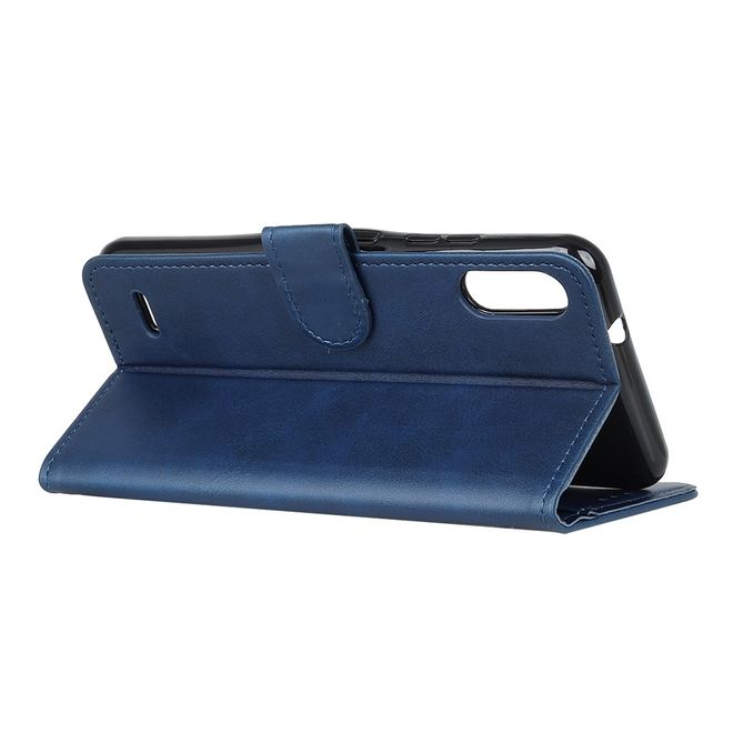 LG K22 Handy Hülle - Classic IV Leder Bookcover Series - blau