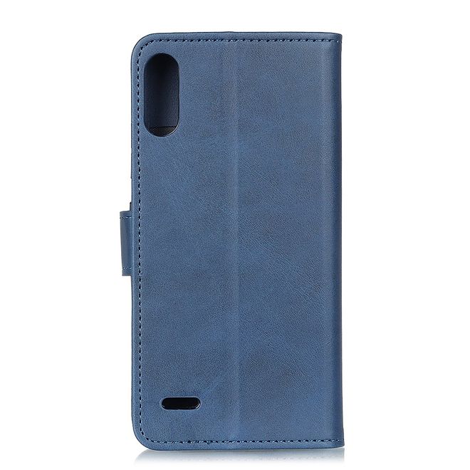 LG K22 Handy Hülle - Classic IV Leder Bookcover Series - blau