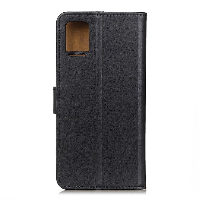 Motorola Moto G9 Plus Handy Hülle - Classic II Leder Bookcover Series - schwarz