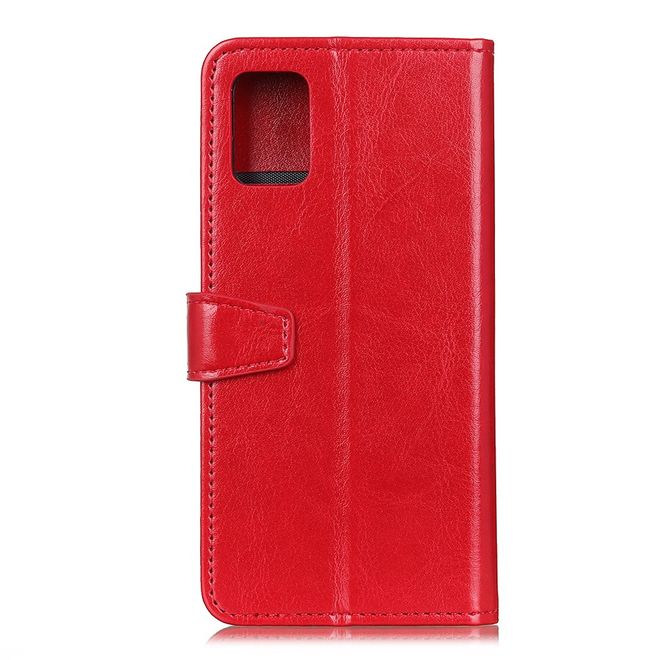 Xiaomi Mi 10T / Mi 10T Pro Handyhülle - Crazy Horse Leder Bookcover Series - rot