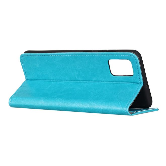 Xiaomi Mi 10T / Mi 10T Pro Handyhülle - Crazy Horse Leder Bookcover Series - blau