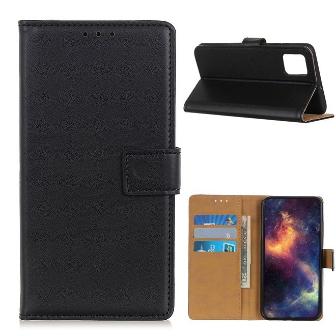 Xiaomi Mi 10T / Mi 10T Pro Handy Hülle - Classic II Leder Bookcover Series - schwarz