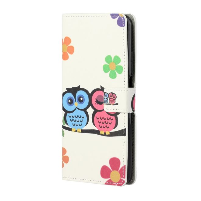 Xiaomi Mi 10T / Mi 10T Pro Handy Hülle - Leder Bookcover Image Series - Eulenpaar