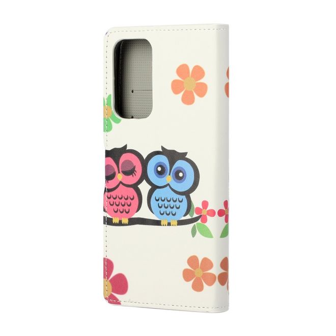 Xiaomi Mi 10T / Mi 10T Pro Handy Hülle - Leder Bookcover Image Series - Eulenpaar