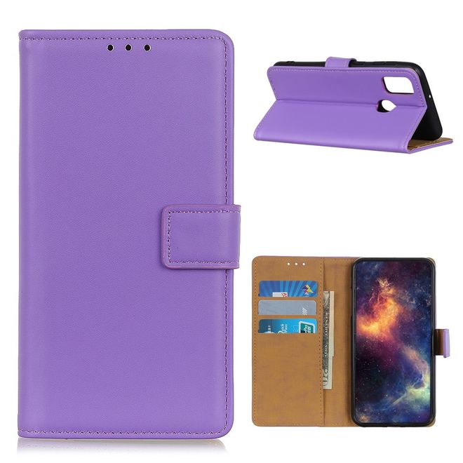 OnePlus Nord N100 Handy Hülle - Classic II Leder Bookcover Series - purpur