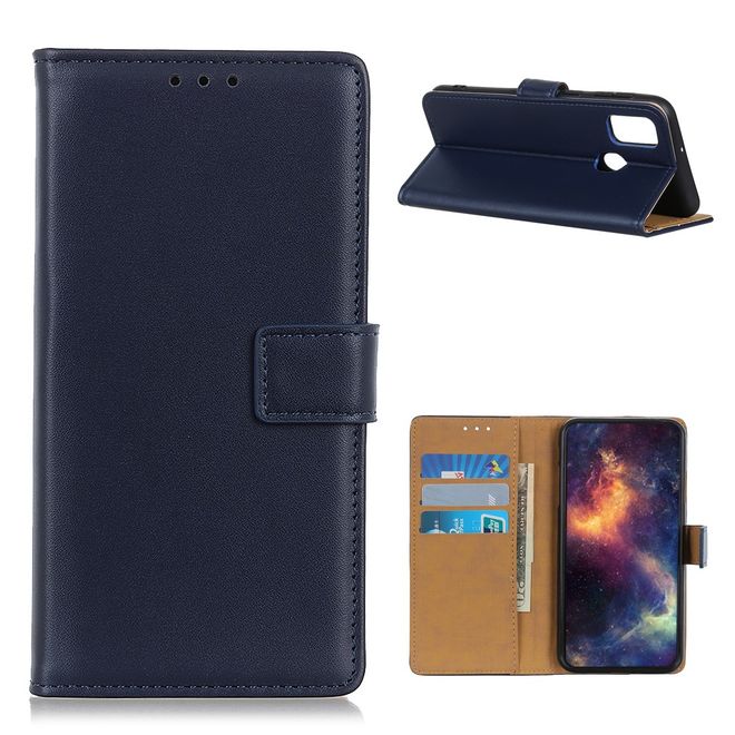 OnePlus Nord N10 5G Handy Hülle - Classic II Leder Bookcover Series - blau
